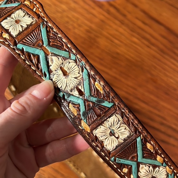 Vintage leather belt - Picture 2 of 4